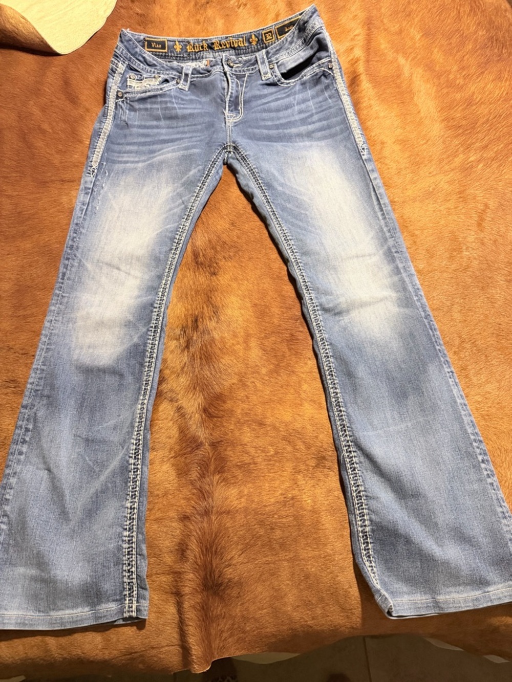 Rock Revival Women's Light Wash Flared Jeans